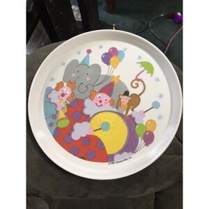SiLite MELAMINE General Mills Circus Clowns Plate‎ 80s 1987 Vintage